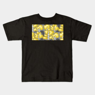 yellow birch forest in autumn, seamless pattern Kids T-Shirt